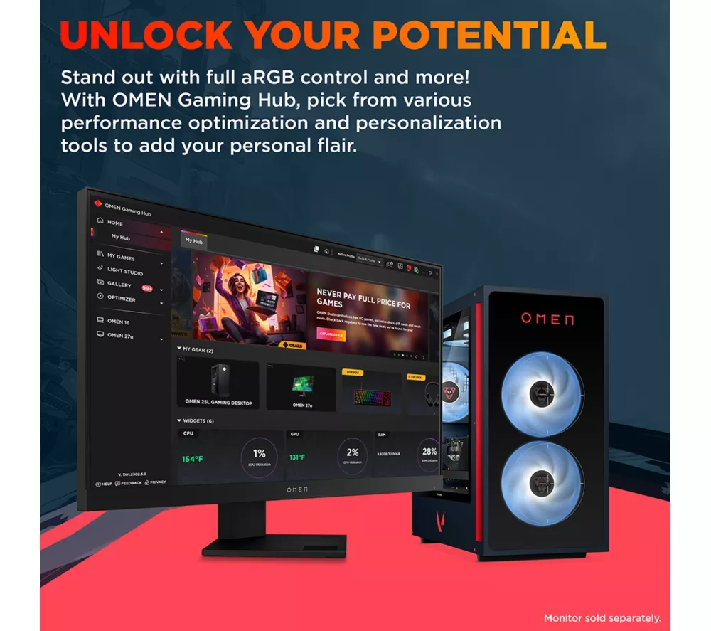 HP OMEN 35L VALORANT Limited Edition Gaming PC - Intel® Core™ i7, RTX 5060, 1 TB SSD