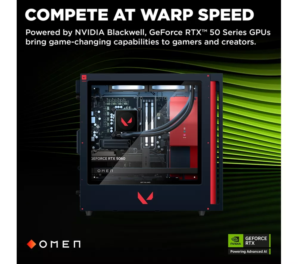HP OMEN 35L VALORANT Limited Edition Gaming PC - Intel® Core™ i7, RTX 5060, 1 TB SSD