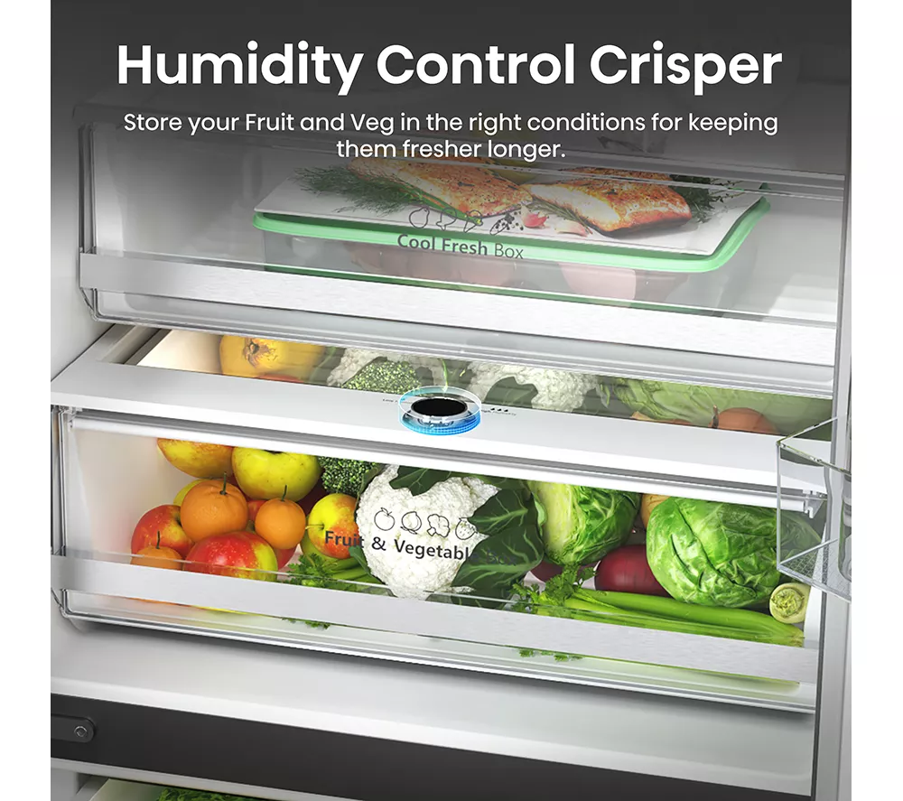 HISENSE PureFlat RF632N4AIE1 Fridge Freezer - Stainless Steel