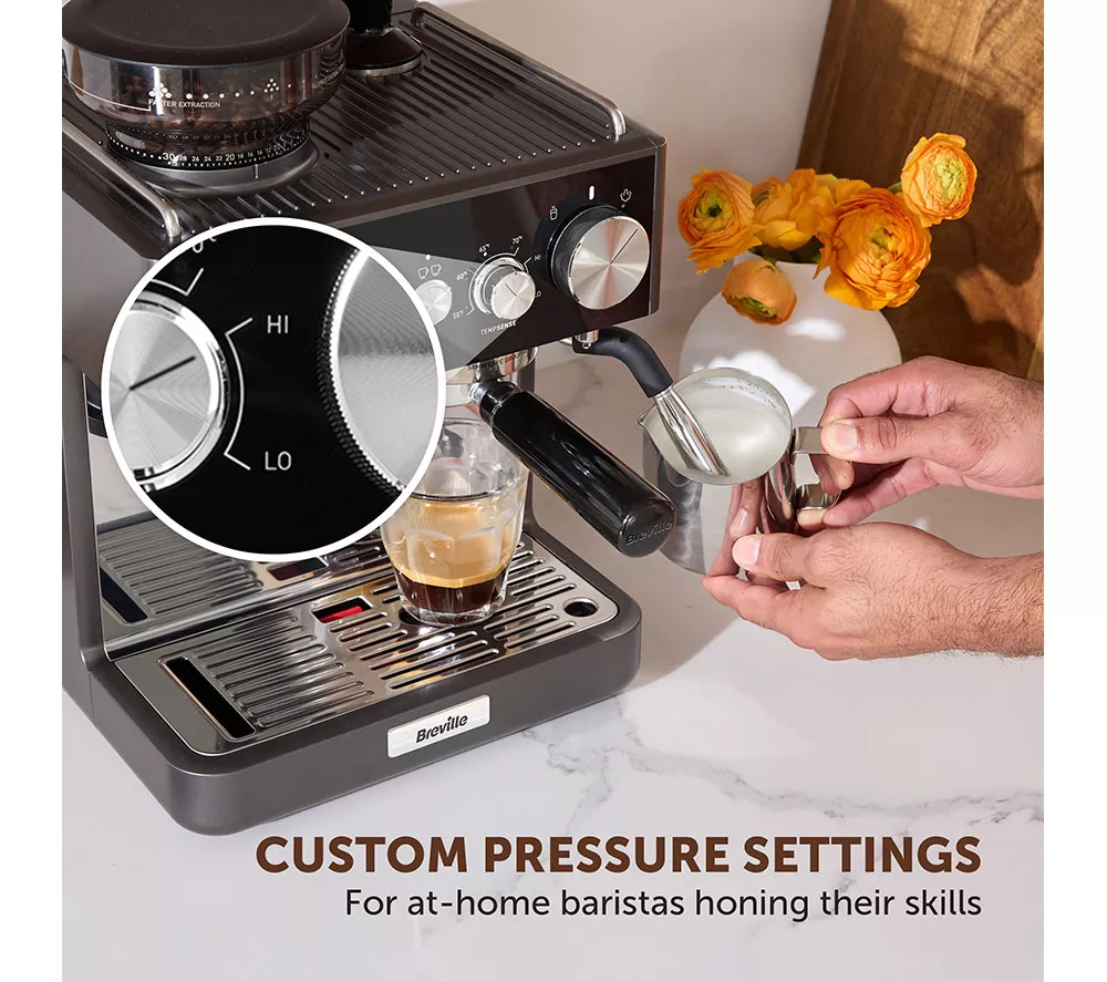 BREVILLE Barista Sense VCF187 Bean to Cup Coffee Machine - Stainless Steel