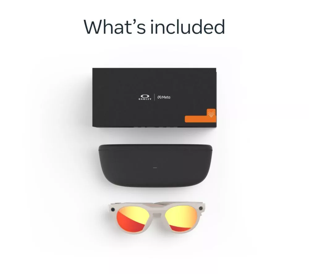 OAKLEY Meta HSTN Glasses - Warm Grey, Prizm Ruby