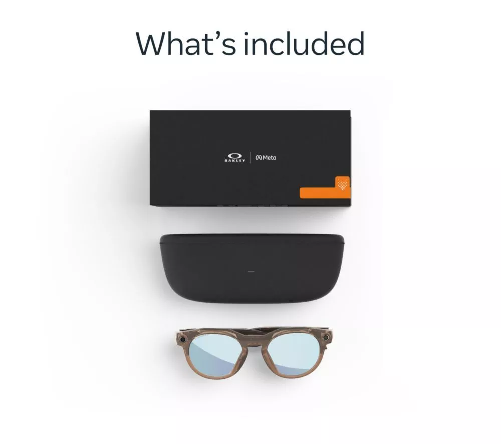 OAKLEY Meta HSTN Glasses - Brown Smoke, Prizm Deep Water Polarised