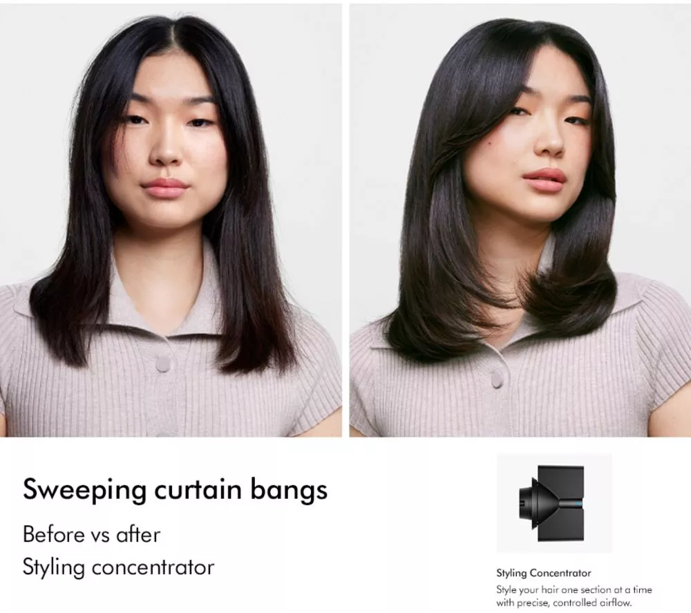 DYSON Supersonic Nural Straight+Wavy Hair Dryer - Amber Silk & Pink Champagne