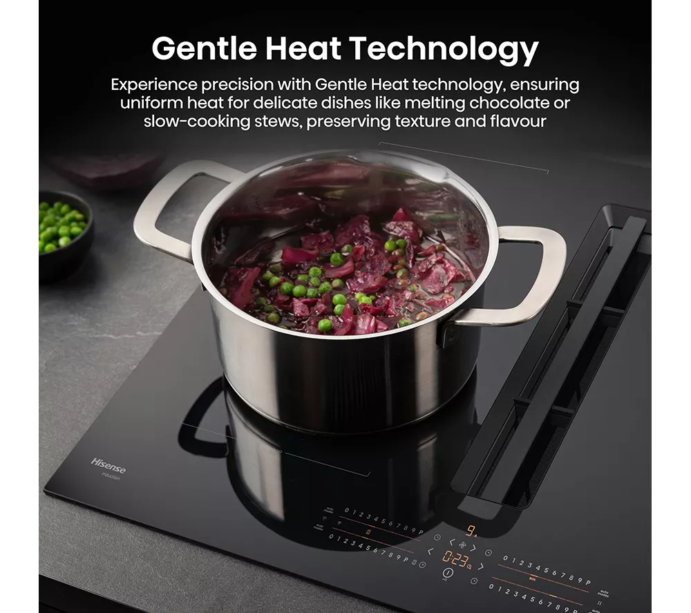 HISENSE Hi6 HEH8432BSCWF 83 cm Vented Induction Hob with Bridge Zone - Black