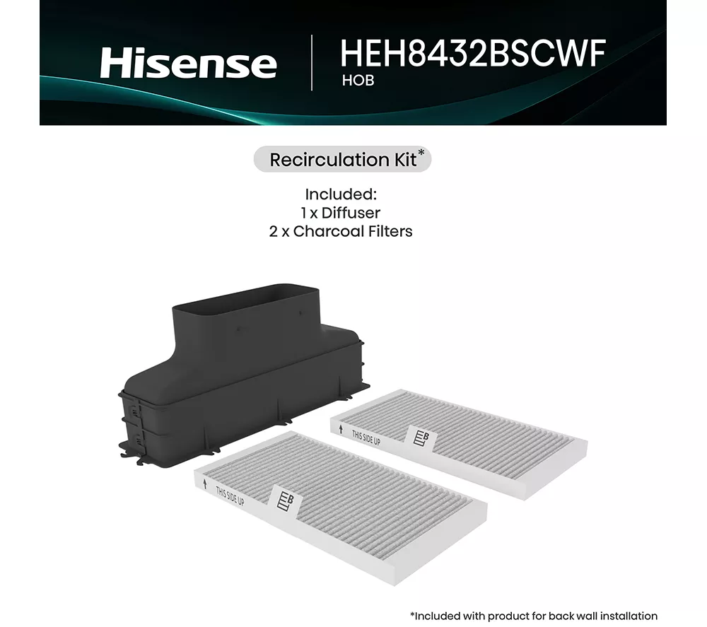 HISENSE Hi6 HEH8432BSCWF 83 cm Vented Induction Hob with Bridge Zone - Black