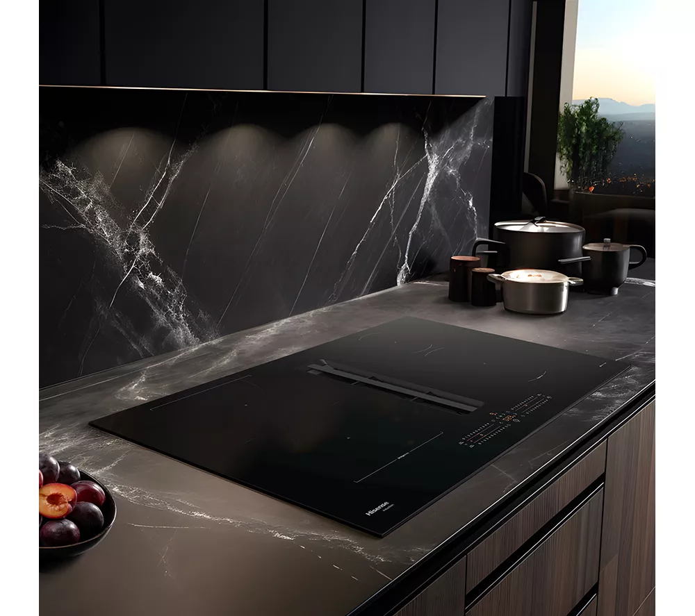 HISENSE Hi6 HEH8432BSCWF 83 cm Vented Induction Hob with Bridge Zone - Black