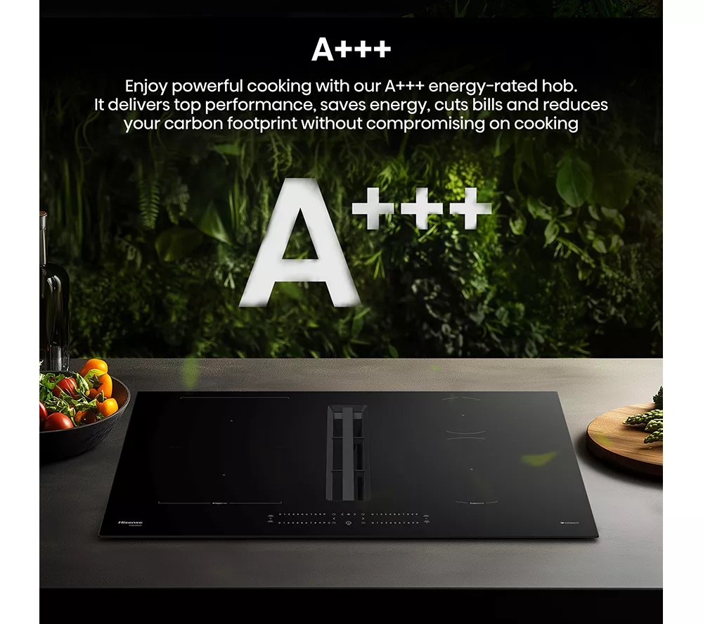 HISENSE Hi6 HEH8432BSCWF 83 cm Vented Induction Hob with Bridge Zone - Black