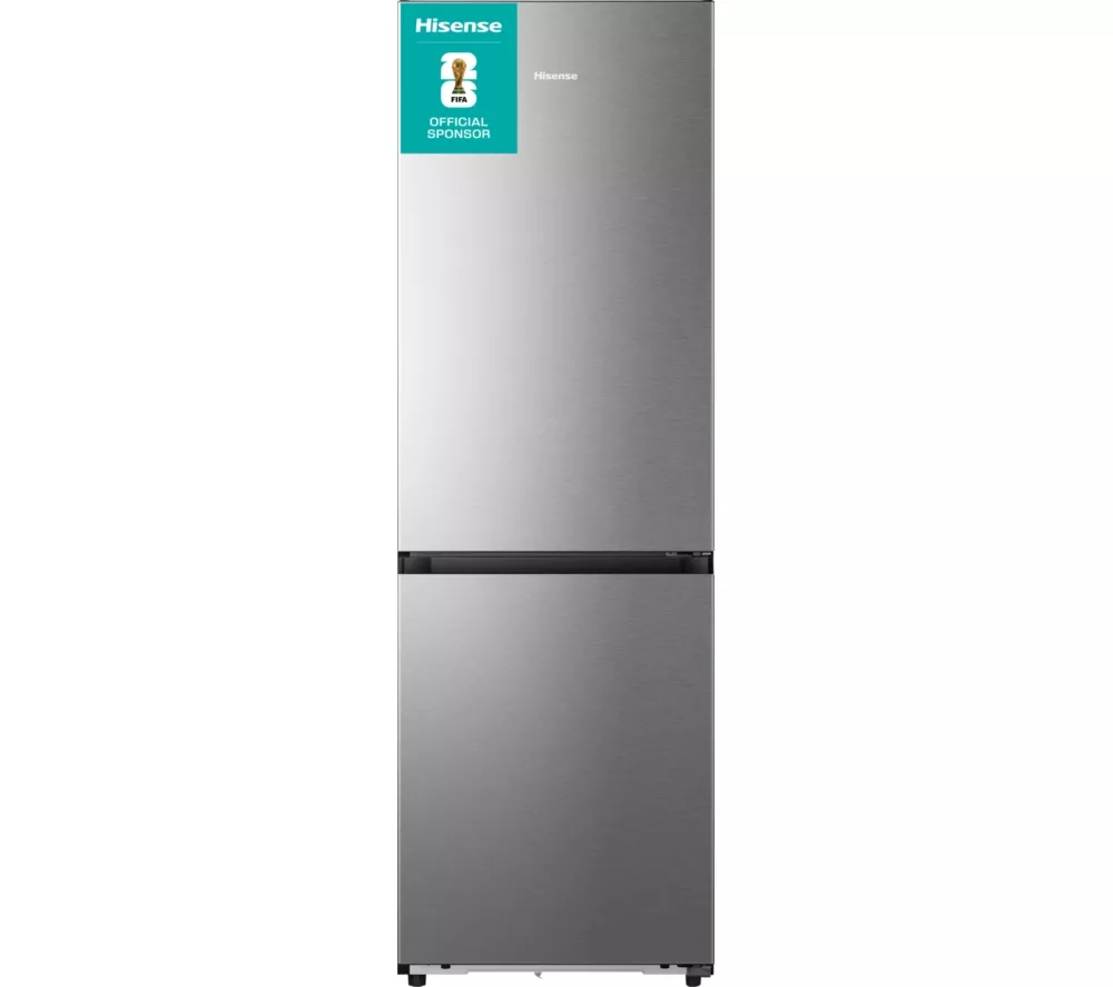 HISENSE KitchenFit RB3K330SAIC Smart 60/40 Fridge Freezer - Silver Inox