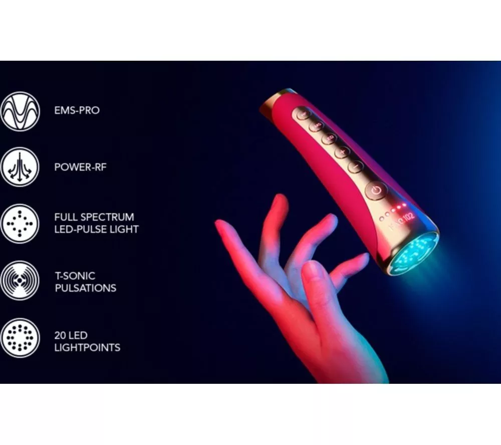 FOREO FAQ 102 High-Frequency Red Light Therapy LED Wand - Topaz