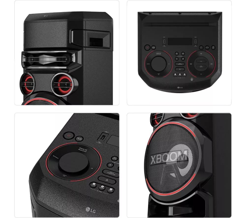 LG XBOOM RNC7 Bluetooth Megasound Party Speaker - Black