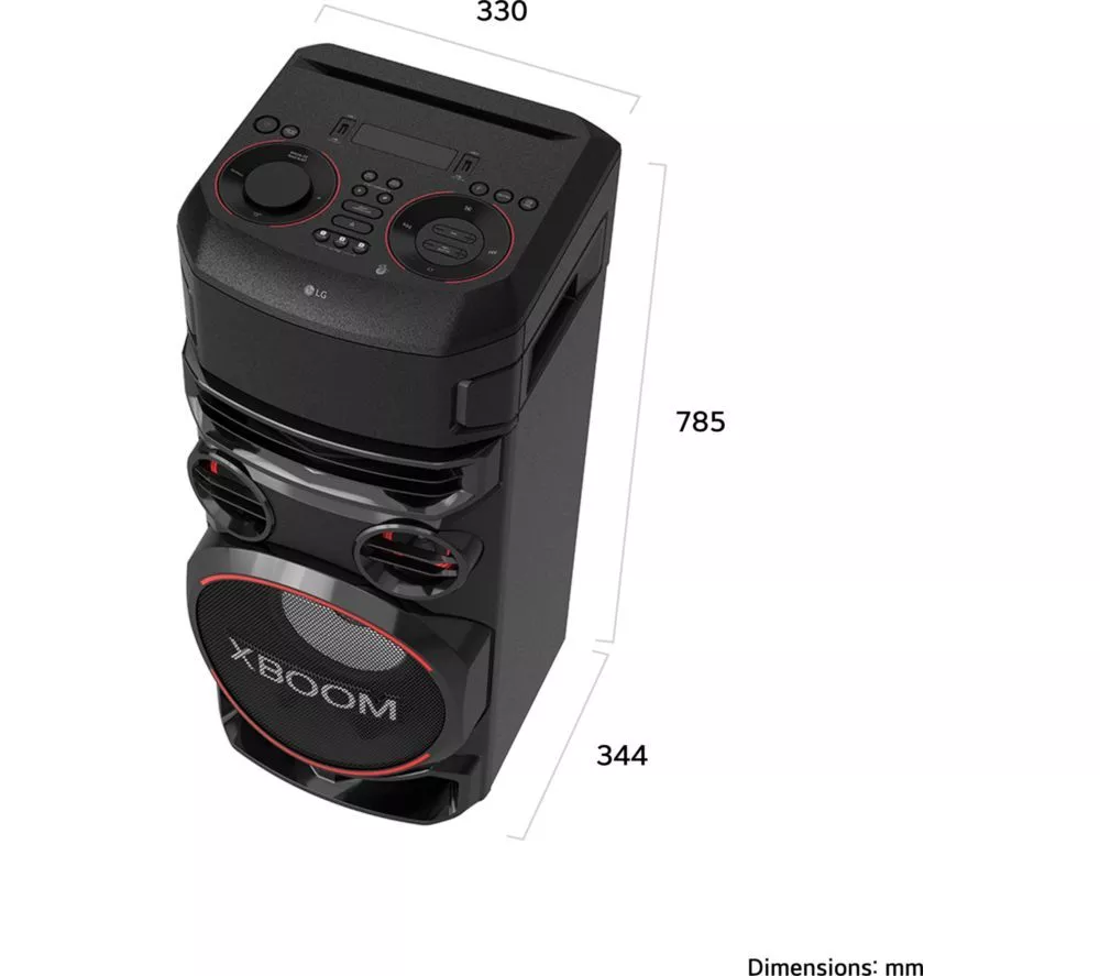LG XBOOM RNC7 Bluetooth Megasound Party Speaker - Black