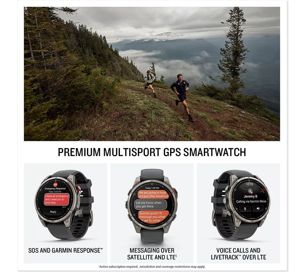 GARMIN fenix 8 Pro AMOLED Smart Watch - Graphite & Black, 47 mm