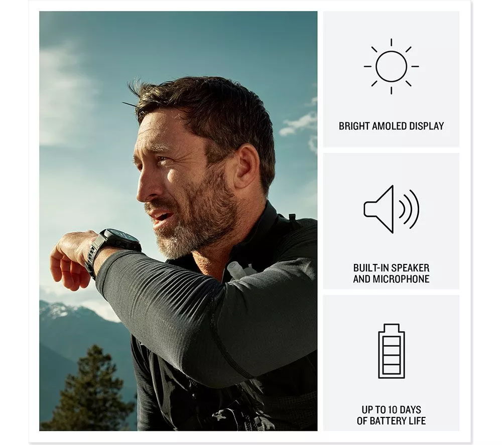 GARMIN fenix 8 Pro AMOLED Smart Watch - Graphite & Black, 47 mm