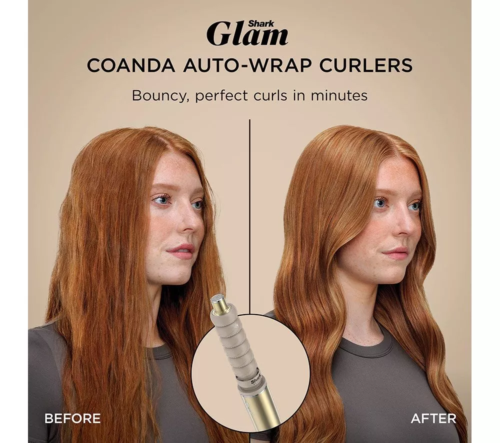 SHARK Glam Straight, Waves & Curls Multi-Styler HD6052SUK - Gold