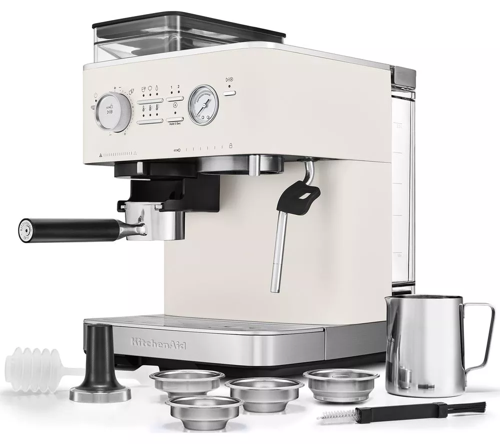 KITCHENAID 5KES6551BJPL Bean to Cup Espresso Machine - Porcelain White