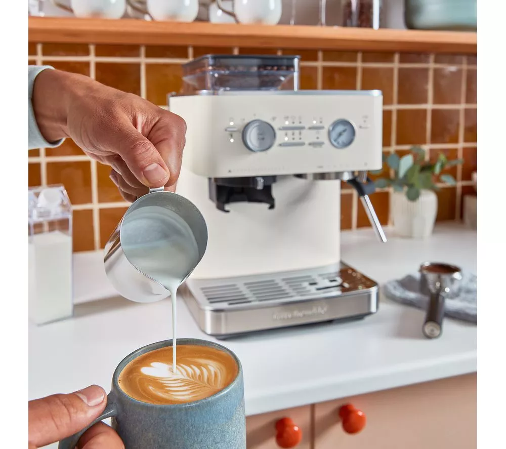 KITCHENAID 5KES6551BJPL Bean to Cup Espresso Machine - Porcelain White