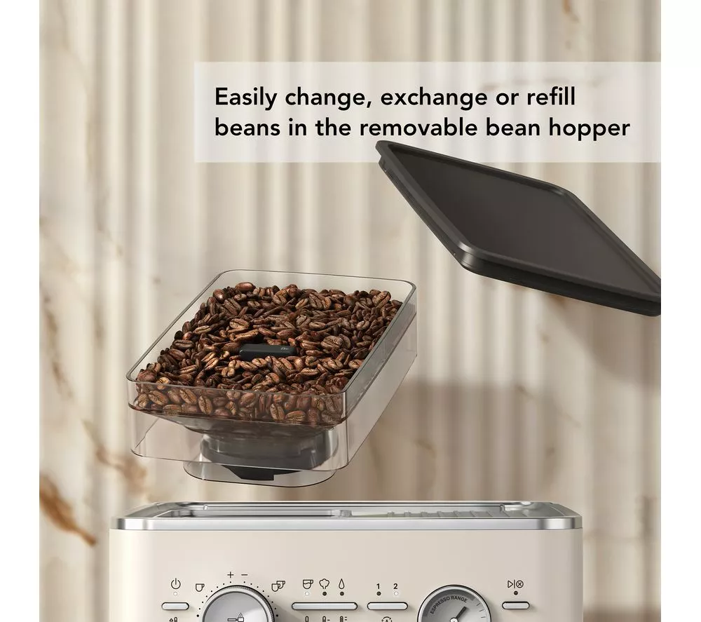 KITCHENAID 5KES6551BJPL Bean to Cup Espresso Machine - Porcelain White