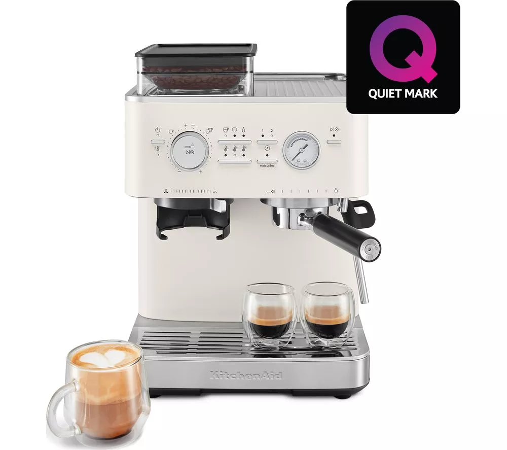 KITCHENAID 5KES6551BJPL Bean to Cup Espresso Machine - Porcelain White
