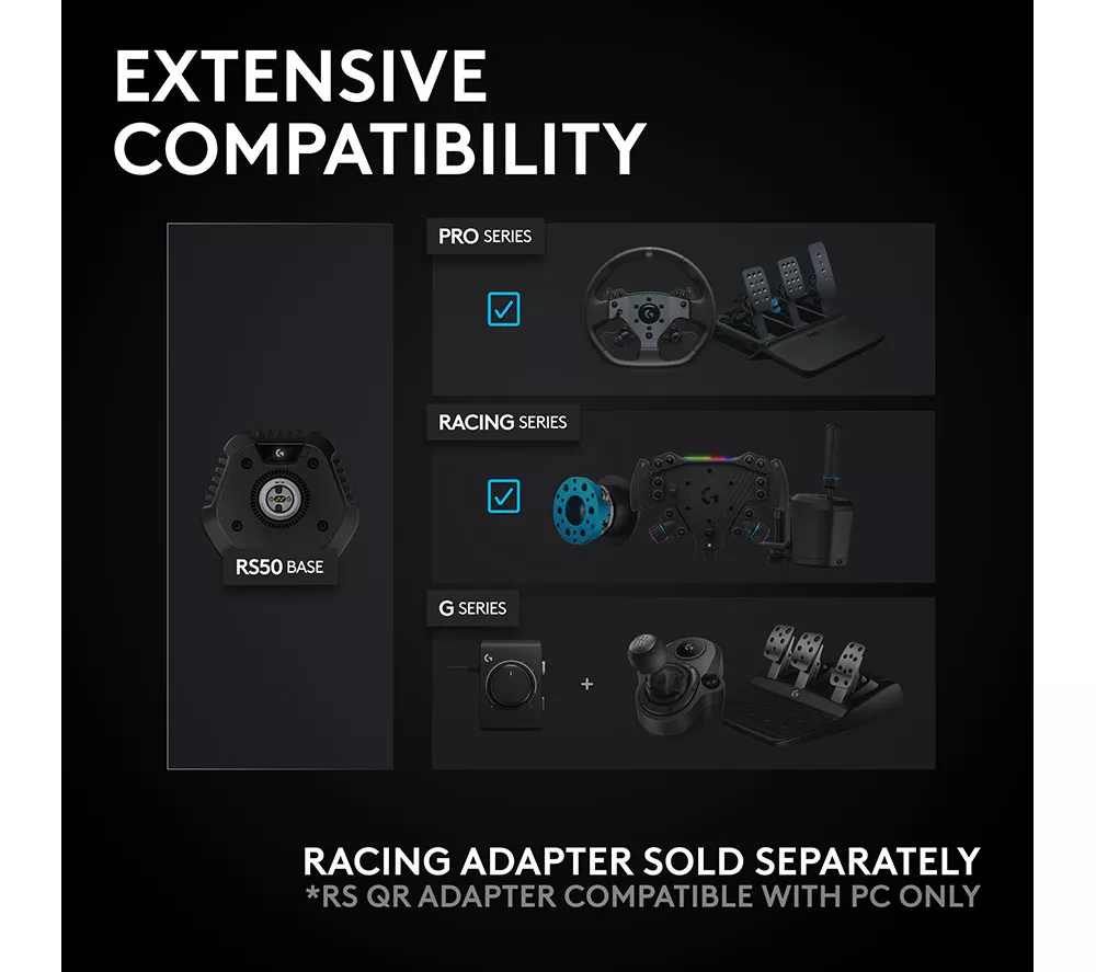 LOGITECH G RS50 Racing Wheel for PC & Xbox
