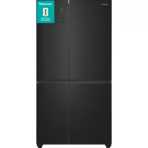 HISENSE PureFlat RS5P668SSFC American-Style Smart Fridge Freezer - Black Stainless Steel