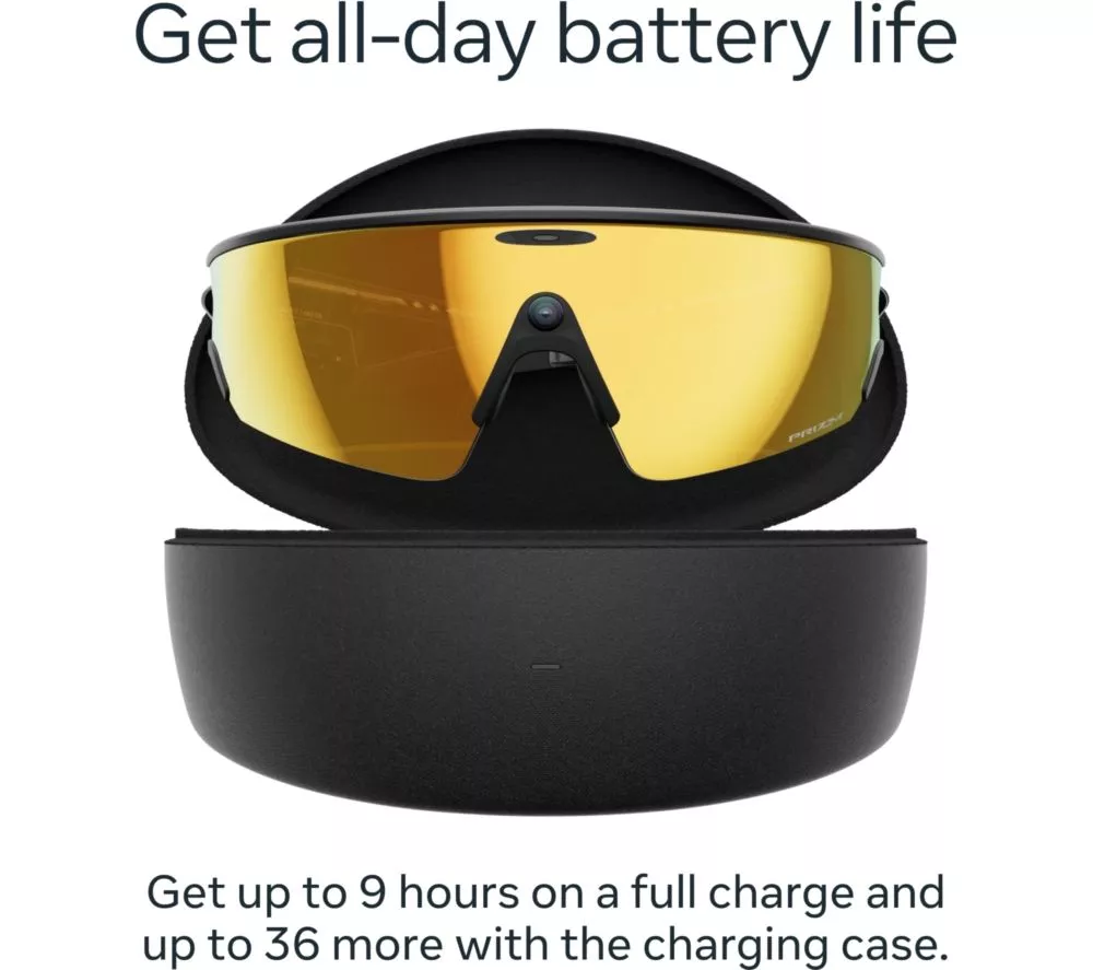 OAKLEY Meta Vanguard Glasses - Black with Prizm 24K Lenses