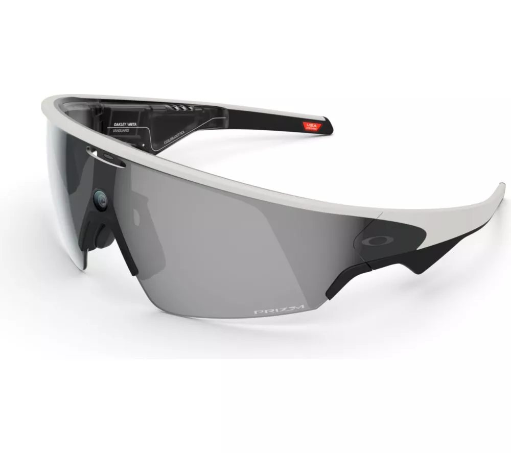 OAKLEY Meta Vanguard Glasses - White with Prizm Black Lenses