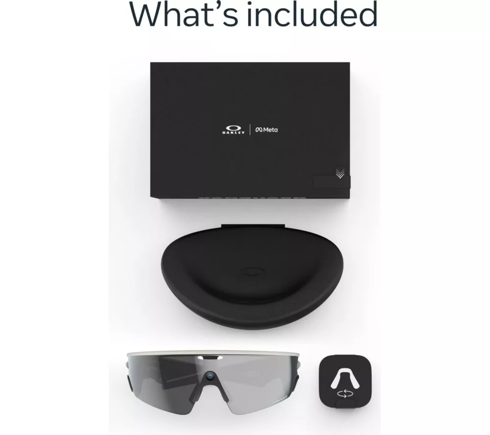 OAKLEY Meta Vanguard Glasses - White with Prizm Black Lenses