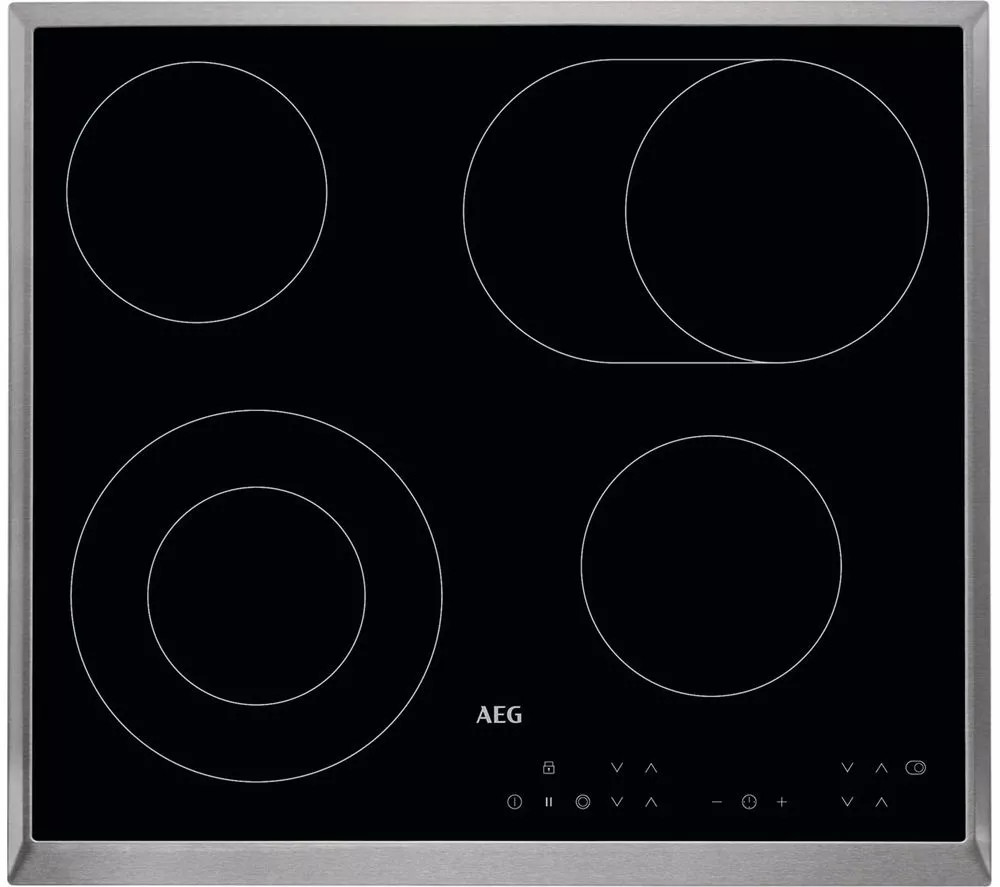 AEG HK634060XB 58 cm Electric Ceramic Hob - Black