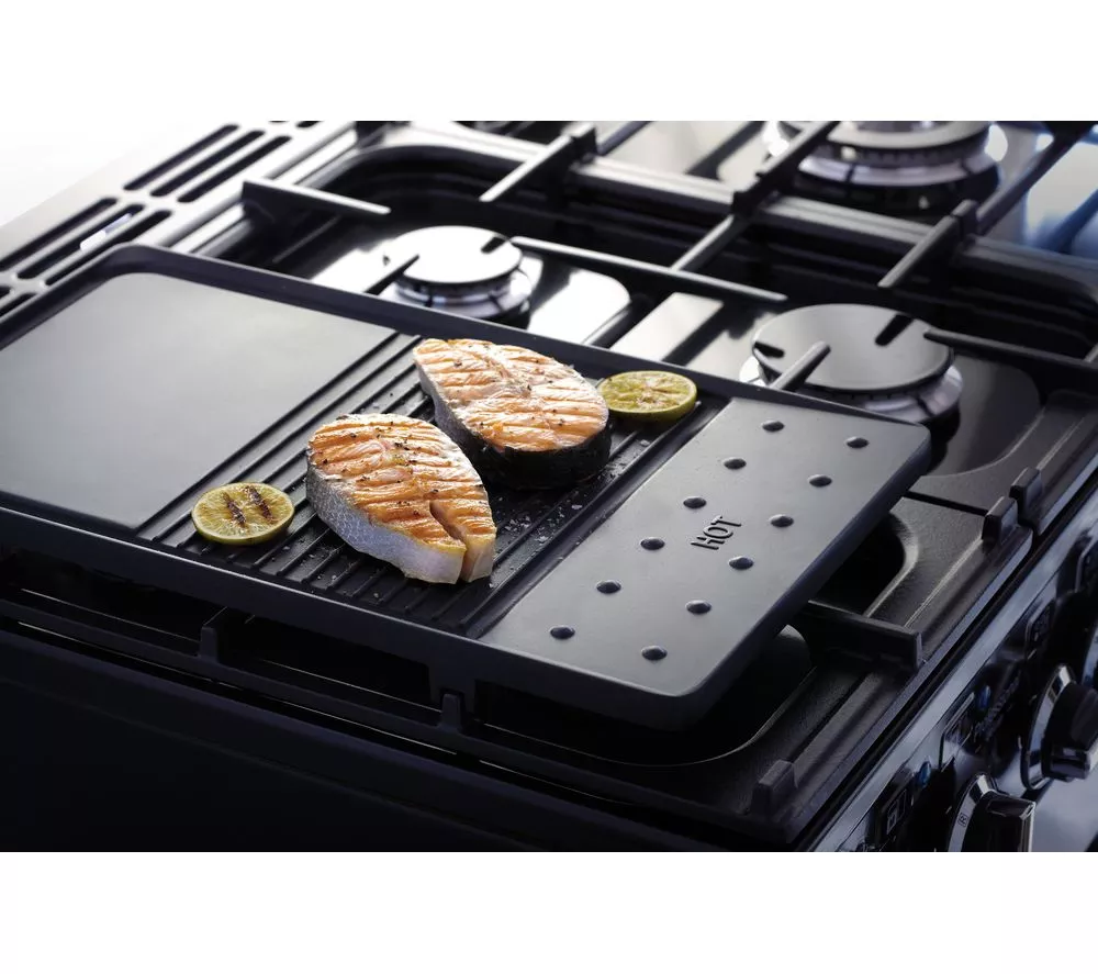 RANGEMASTER Professional Deluxe 90 Dual Fuel Range Cooker - Stainless Steel