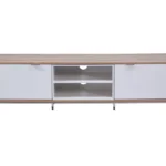 ALPHASON Chaplin 1600 TV Stand - White & Light Oak