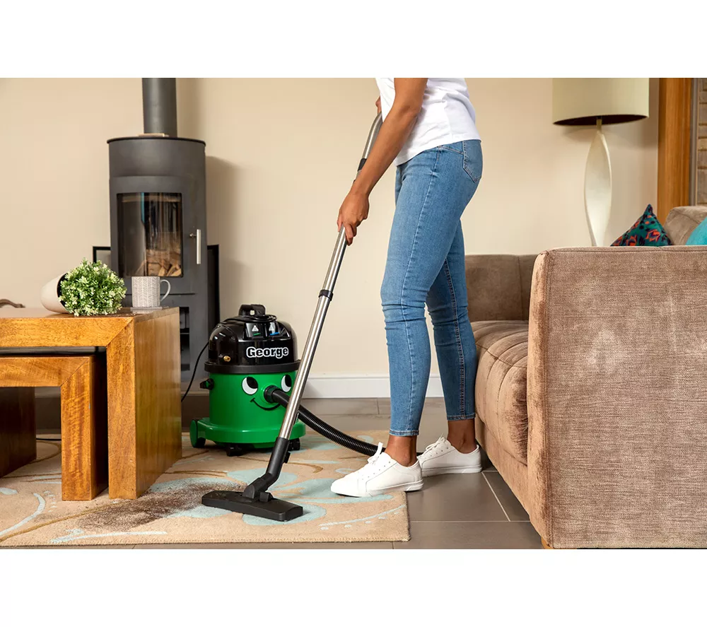 NUMATIC George GVE370 3-in-1 Cylinder Wet & Dry Vacuum Cleaner - Green & Black
