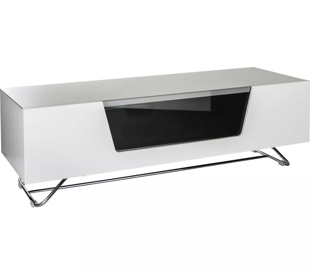 ALPHASON Chromium 2 Cantilever CRO2-1200BKT-WH 1200 mm TV Stand with Bracket - White