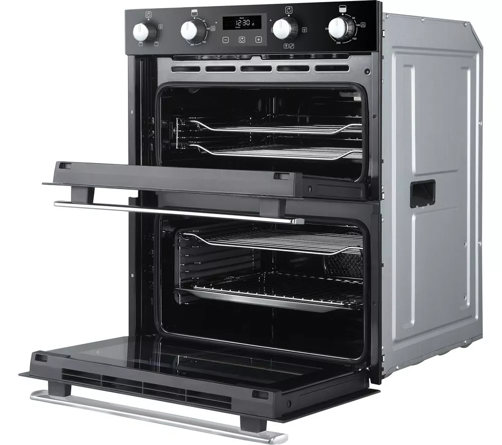 BELLING BI702FPCT Electric Built-under Double Smart Oven - Black