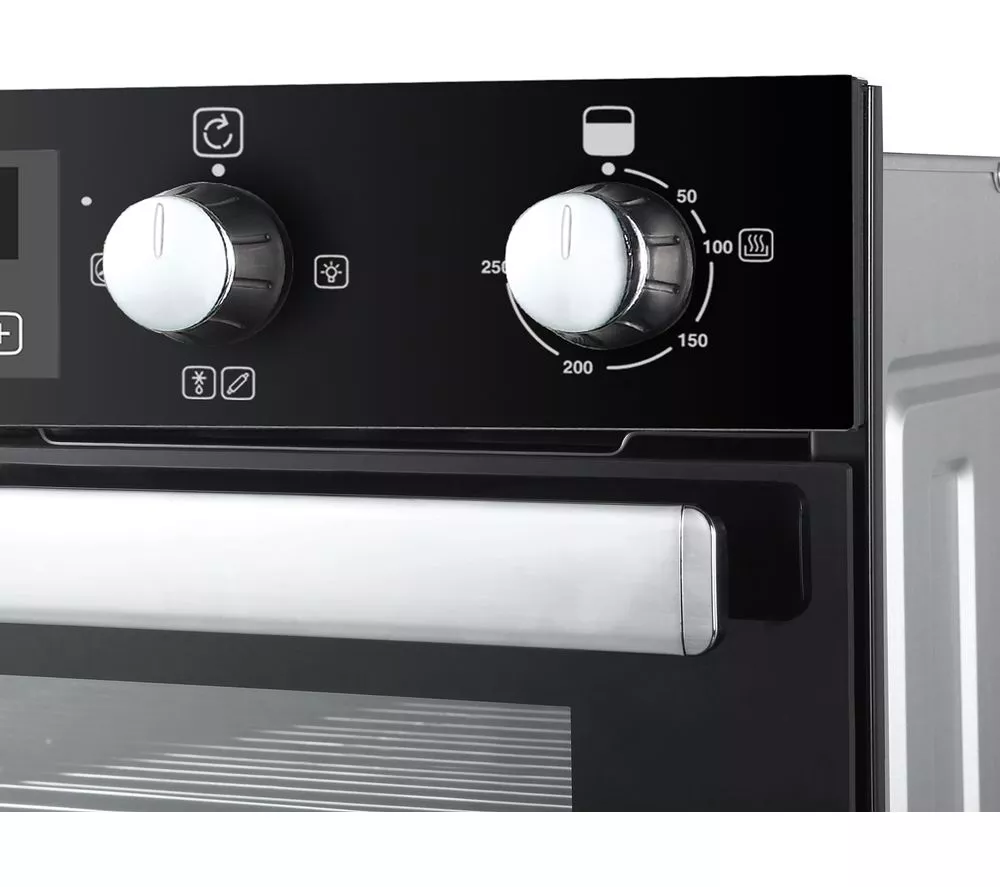 BELLING BI702FPCT Electric Built-under Double Smart Oven - Black