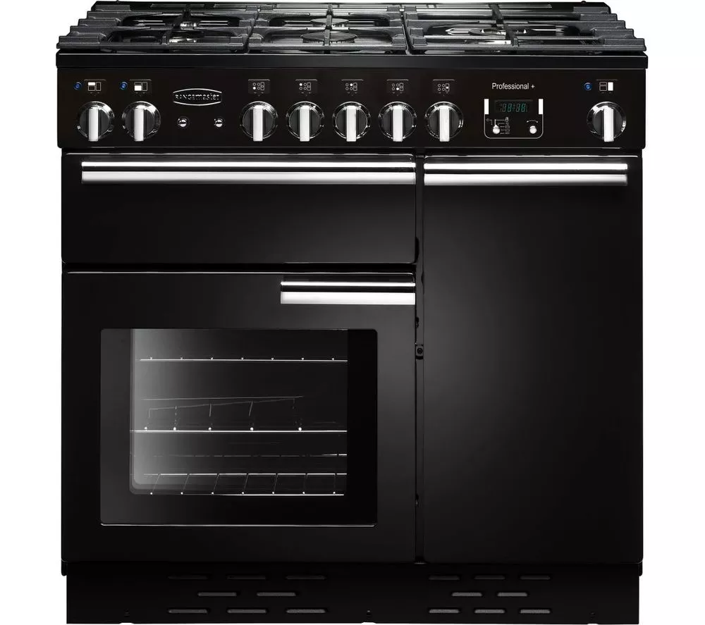 RANGEMASTER Nexus NEX90DFFBL C 90 cm Dual Fuel Range Cooker - Black