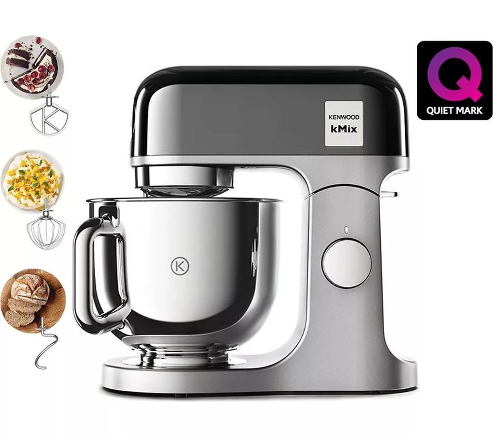 KENWOOD kMix KMX760BC Kitchen Machine - Black & Stainless Steel