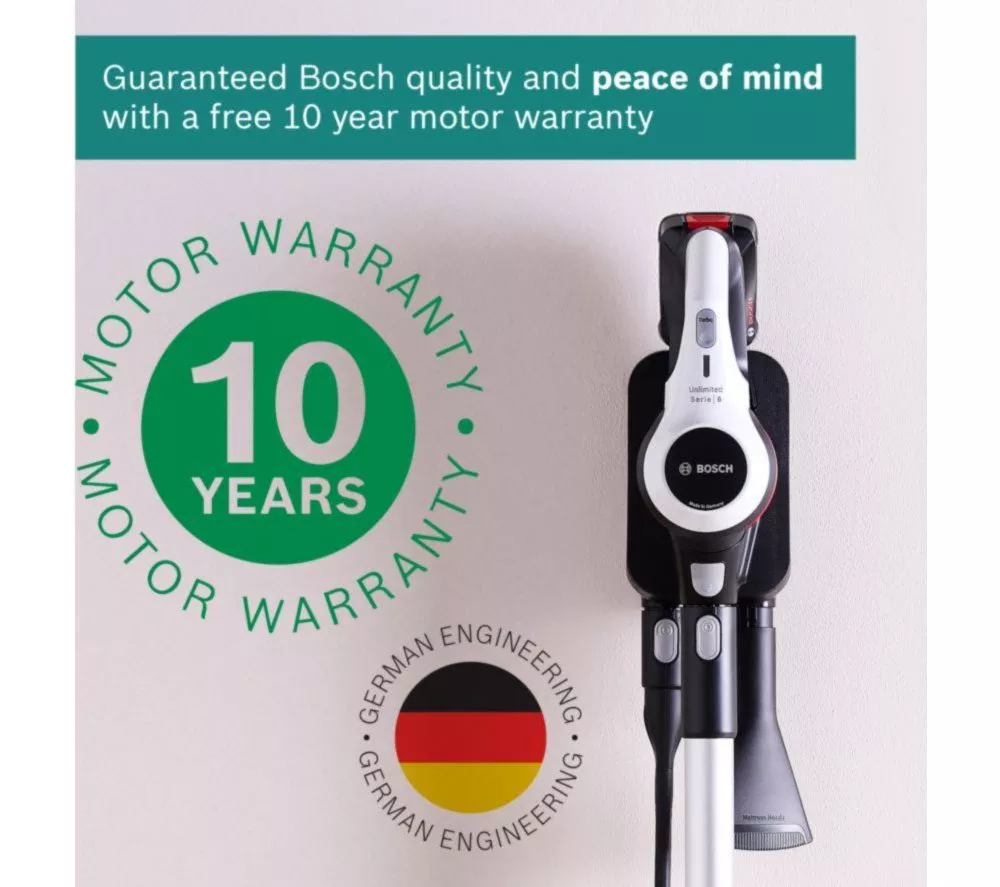 BOSCH Unlimited 6 BCS612GB Cordless Vacuum Cleaner - White