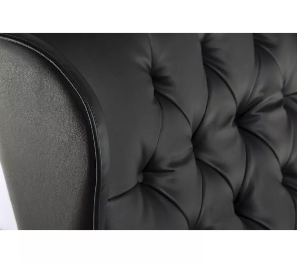 TEKNIK Chairman Noir Bonded-leather Tilting Executive Chair - Black