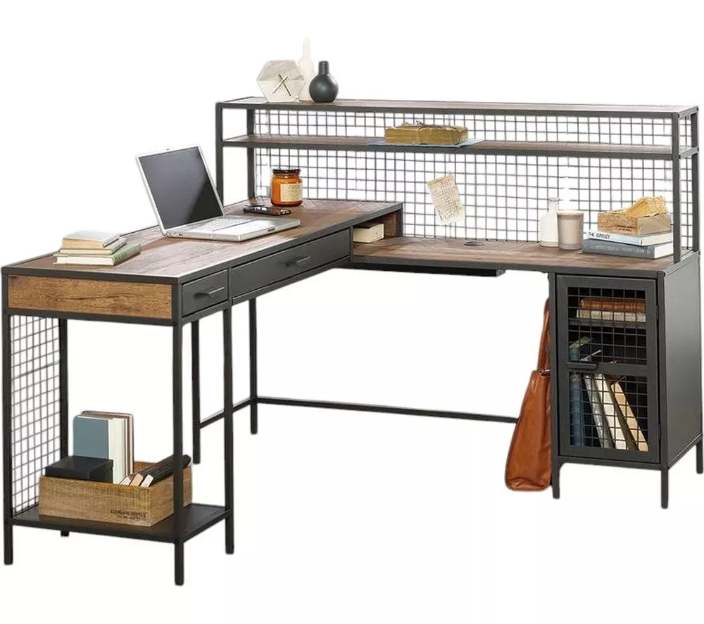 TEKNIK Boulevard Cafe L-Shaped Desk - Vintage Oak