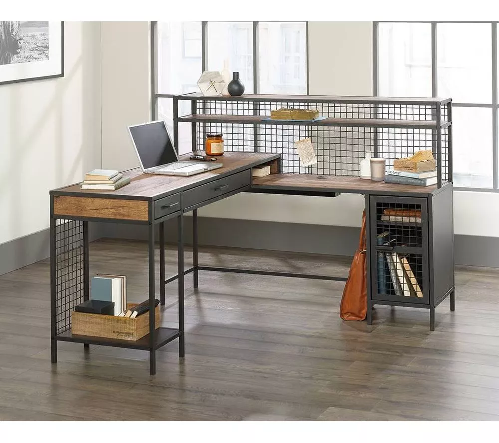 TEKNIK Boulevard Cafe L-Shaped Desk - Vintage Oak