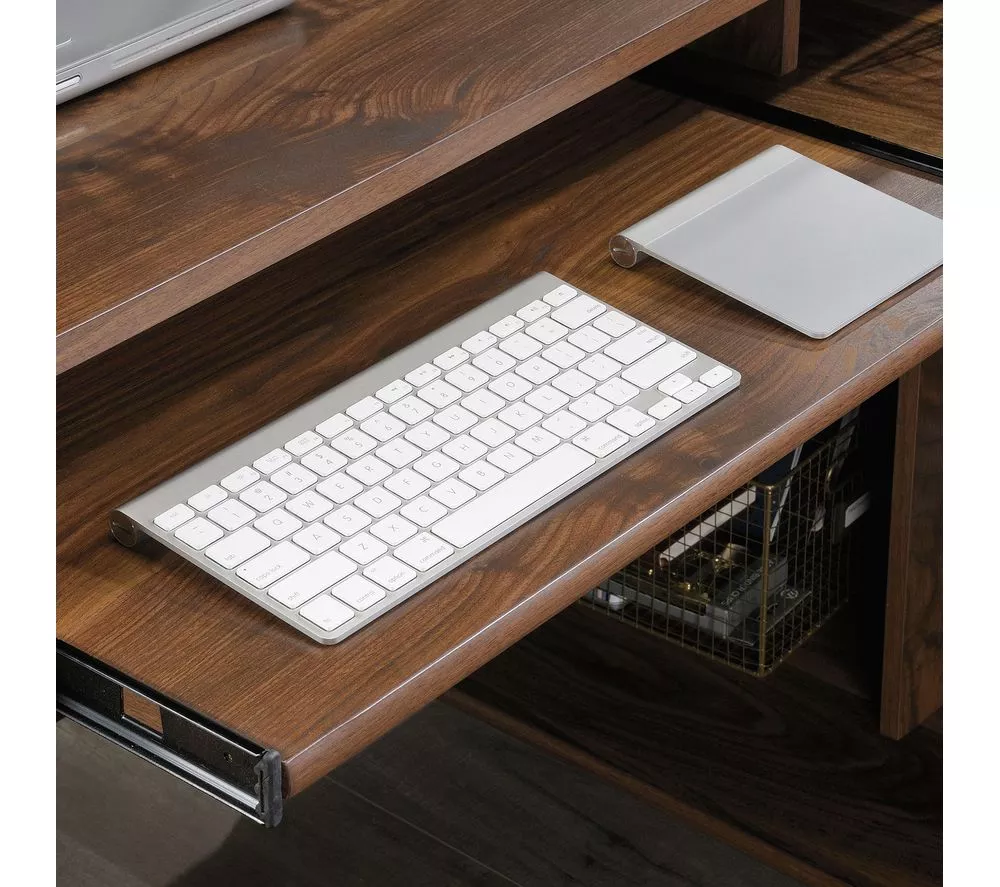 TEKNIK Clifton Place L-shaped Desk - Grand Walnut