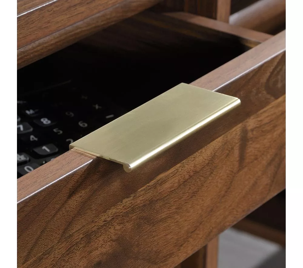 TEKNIK Clifton Place L-shaped Desk - Grand Walnut