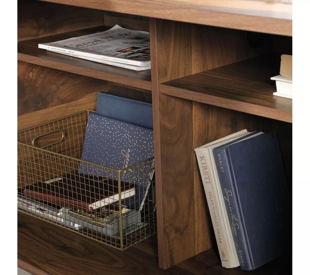 TEKNIK Clifton Place L-shaped Desk - Grand Walnut
