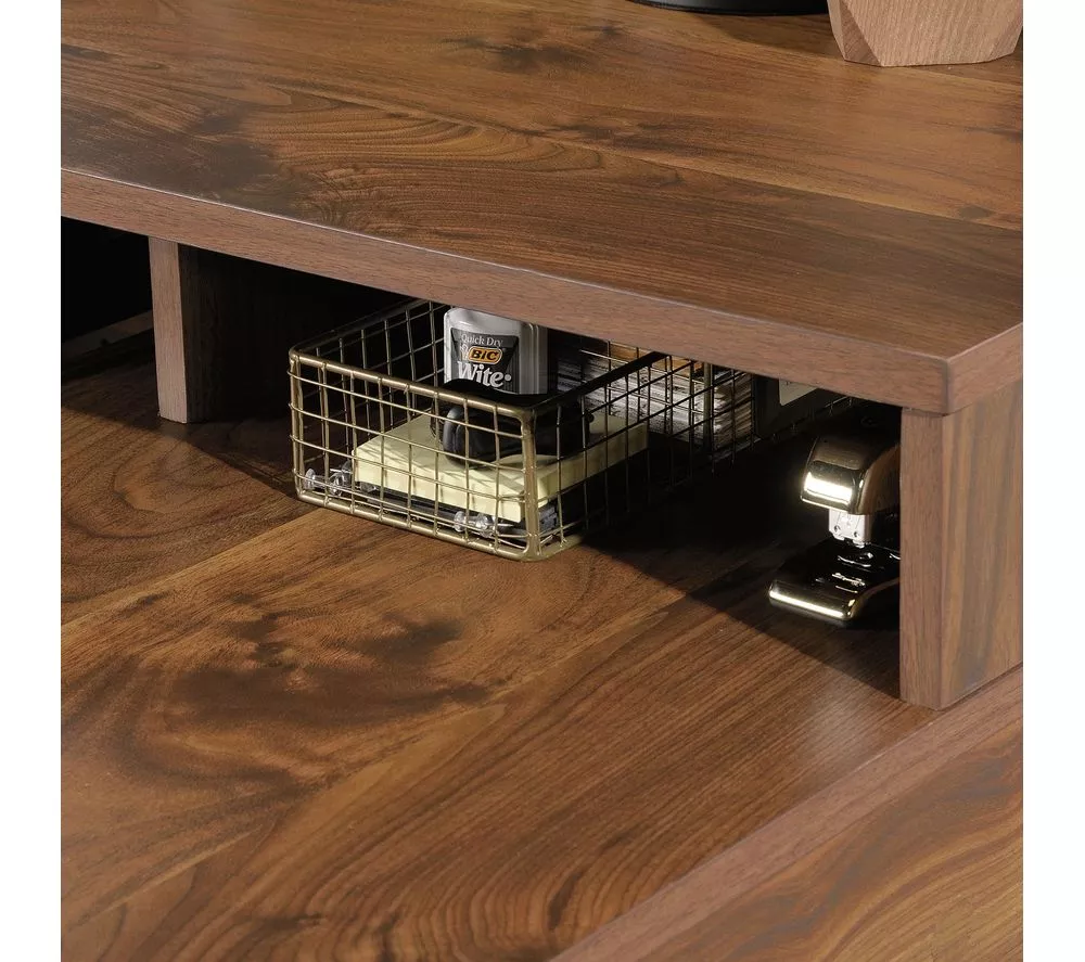 TEKNIK Clifton Place L-shaped Desk - Grand Walnut