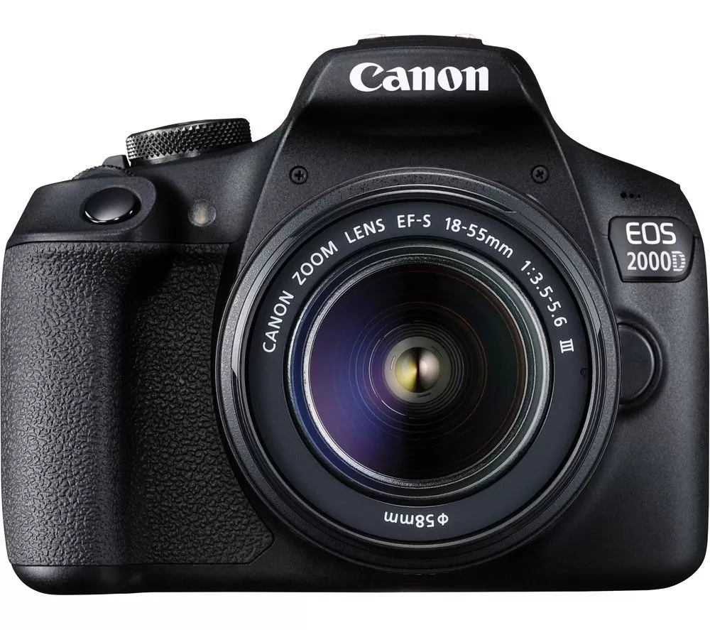 CANON EOS 2000D DSLR Camera with EF-S 18-55 mm f 3.5-5.6 III & EF 75-300 mm f 4-5.6 III Lens