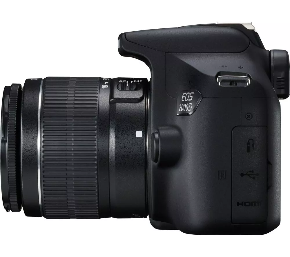 CANON EOS 2000D DSLR Camera with EF-S 18-55 mm f 3.5-5.6 III & EF 75-300 mm f 4-5.6 III Lens