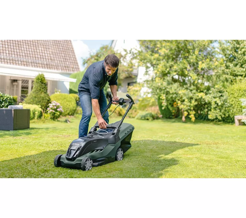 BOSCH AdvancedRotak 36-750 Cordless Rotary Lawn Mower - Green & Black