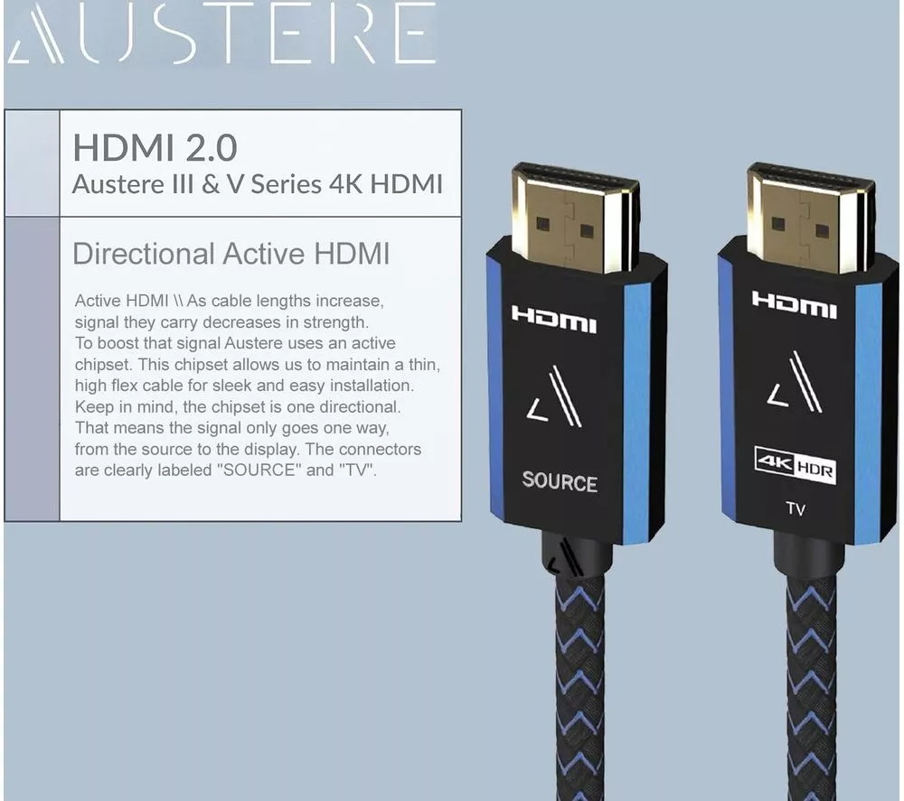 AUSTERE V Series Active Premium High Speed HDMI Cable - 5 m