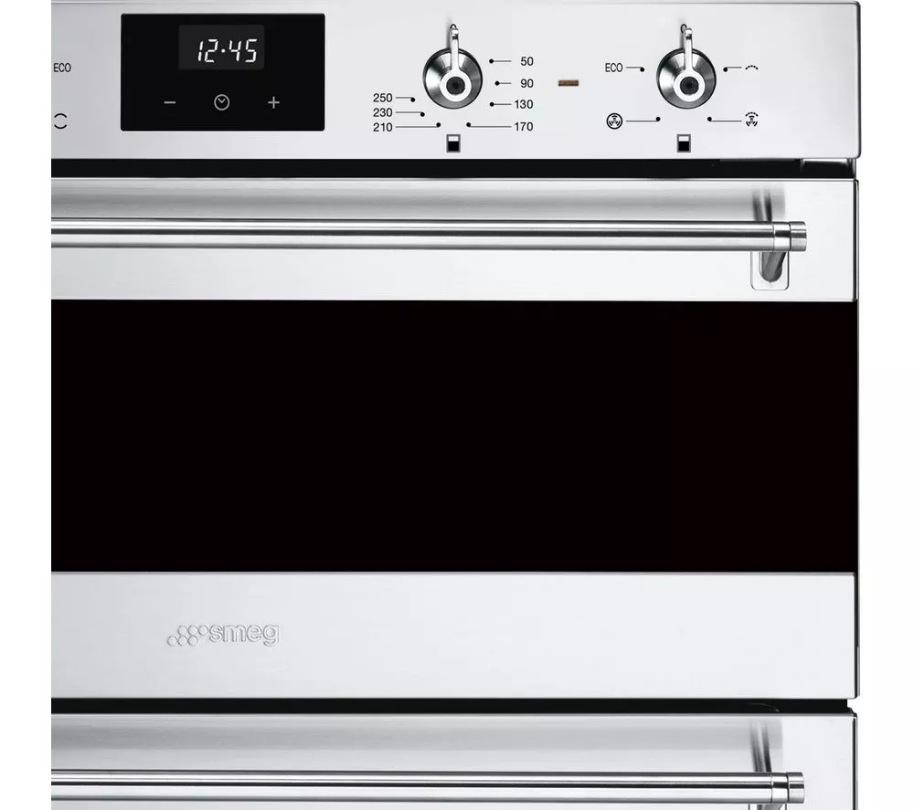 SMEG DUSF6300X Electric Built-under Double Oven - Stainless Steel