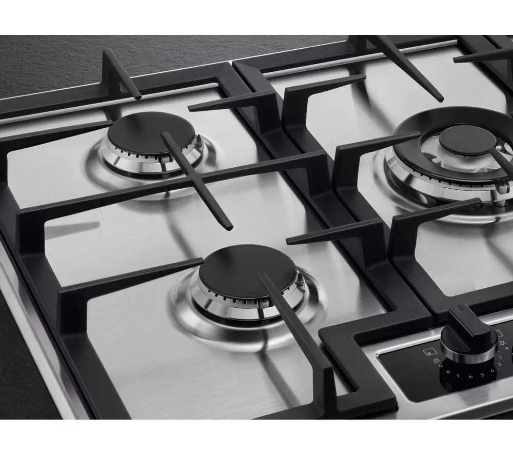 AEG HGB75420YM 75 cm Gas Hob - Stainless Steel